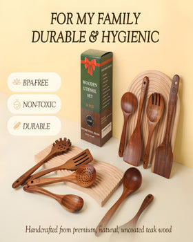 SOOMGYEOL SEOM teak serving spoon easy to scoop and plate