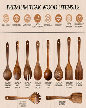 SOOMGYEOL SEOM teak skimmer perfect for draining vegetables and pasta