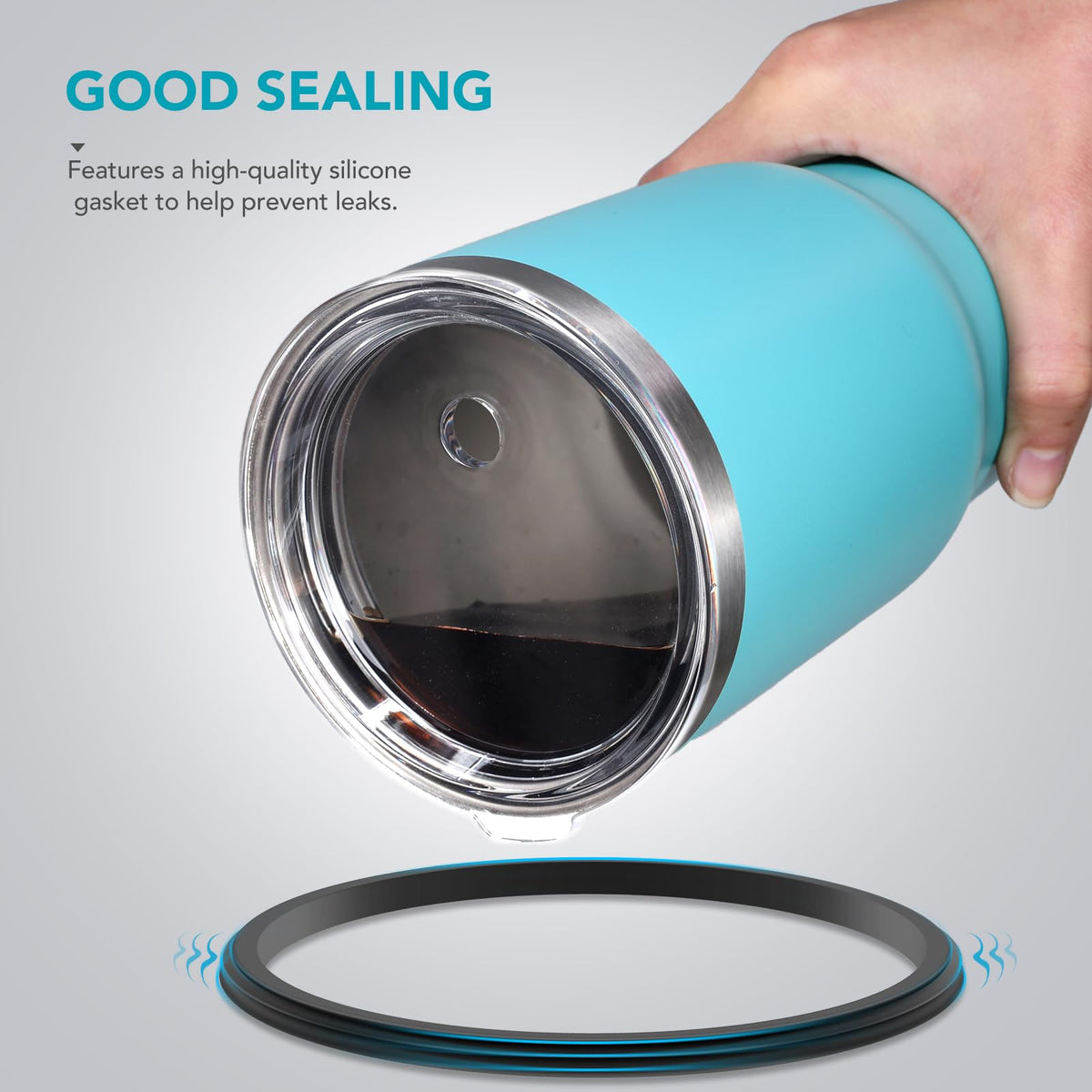SOONSURE clear, BPA-free material allows quick refills before heading out.