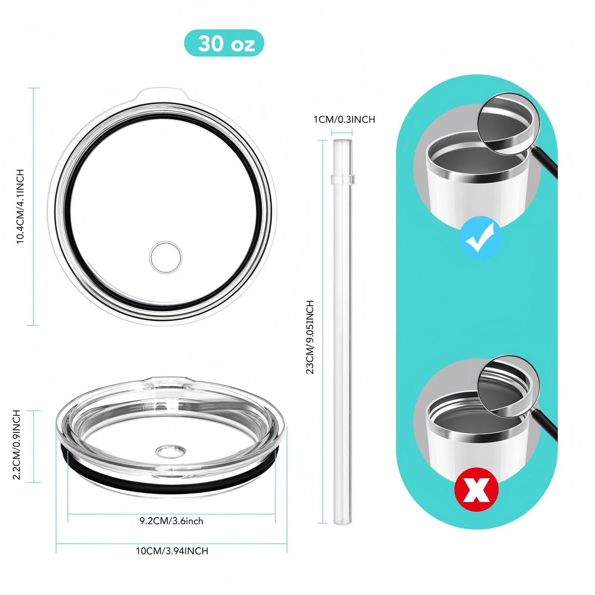 SOONSURE replacement lids offer a cost-effective option with compatible performance.