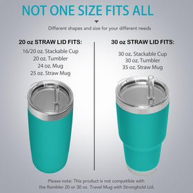 SOONSURE wide straw in lid enables easy sipping of smoothies and iced drinks.