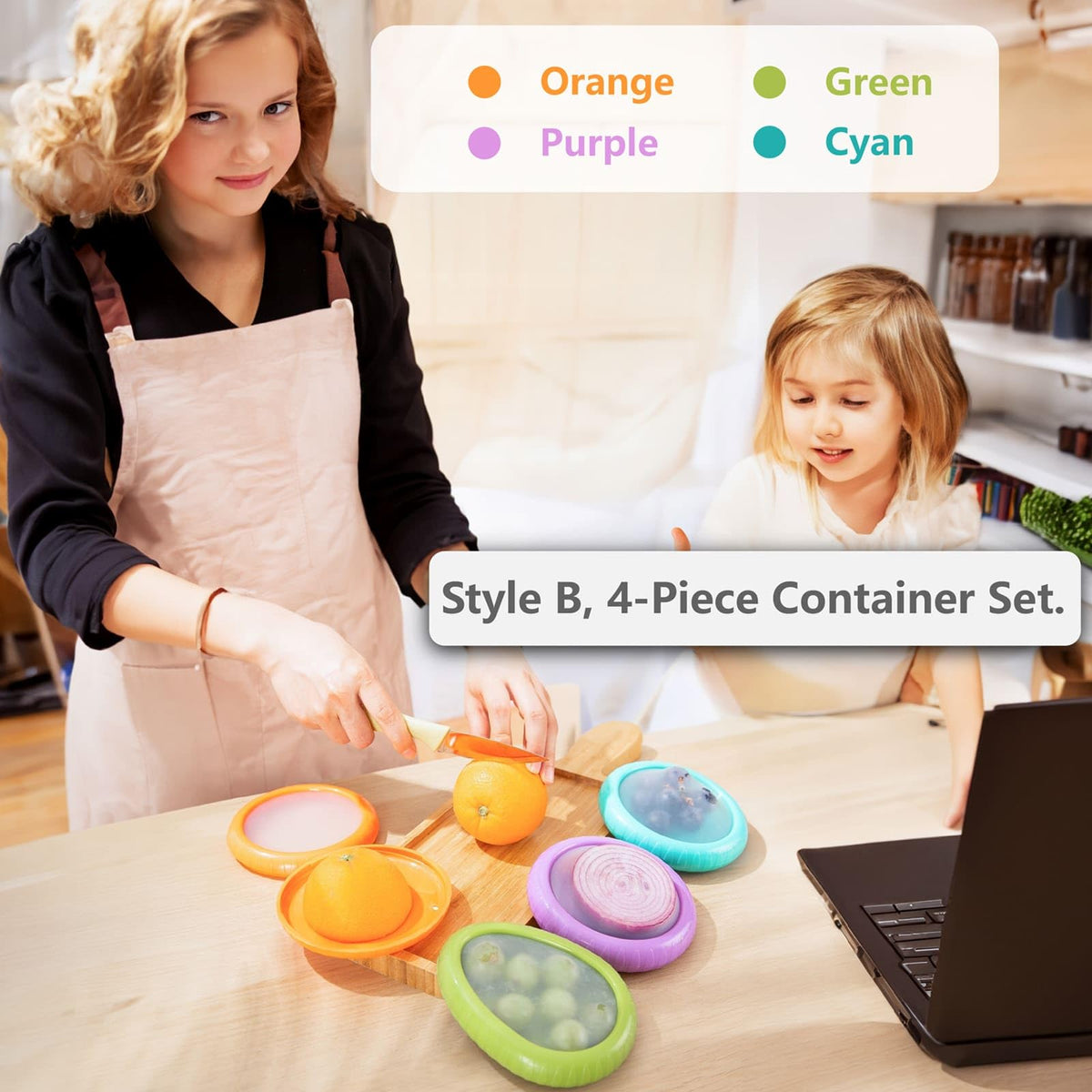 SOOPLEU onion saver edge grips for easy opening and storage