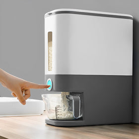 Sooyee rice dispenser features auto-dispense button for measured servings