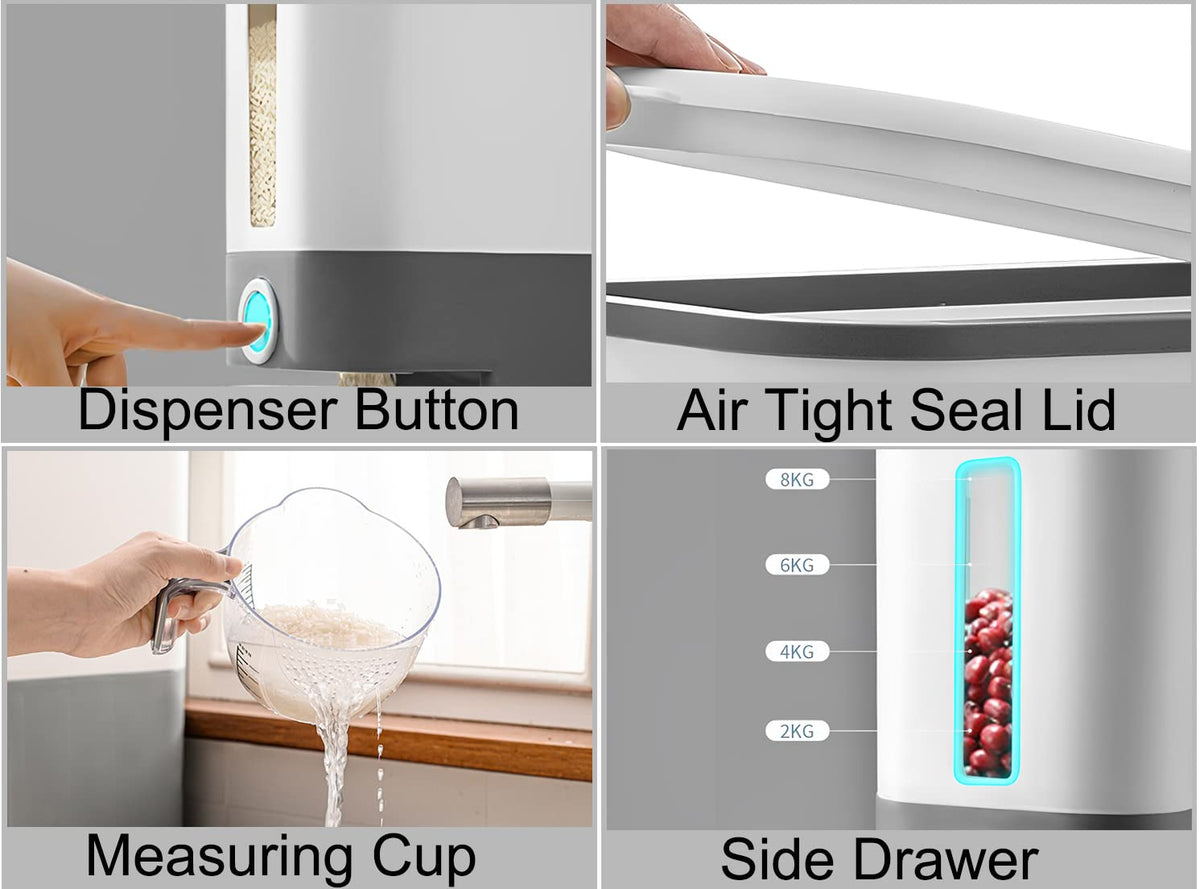 Sooyee compact pantry storage fits shelves and countertops