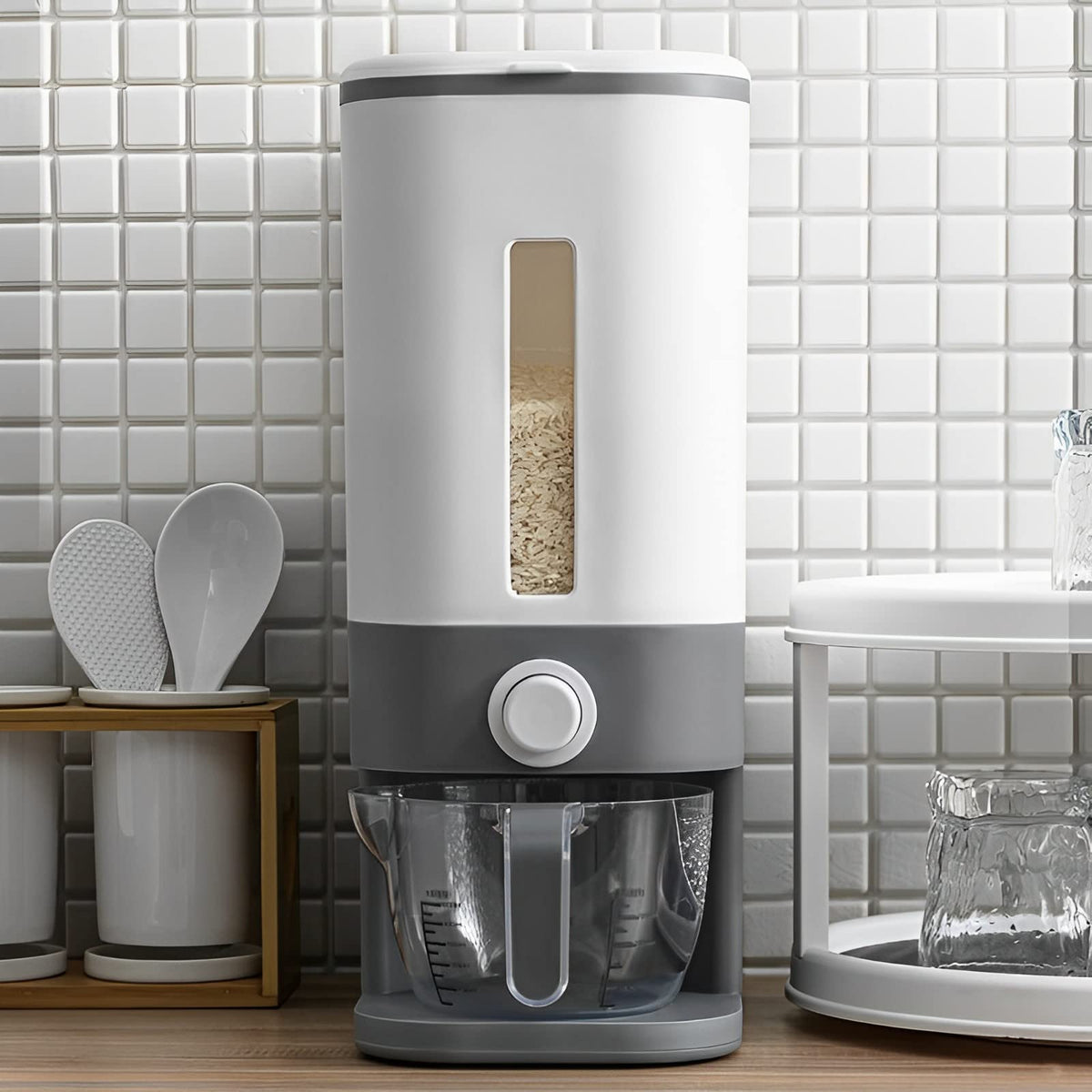 Sooyee dry food container with airtight lid preserves freshness
