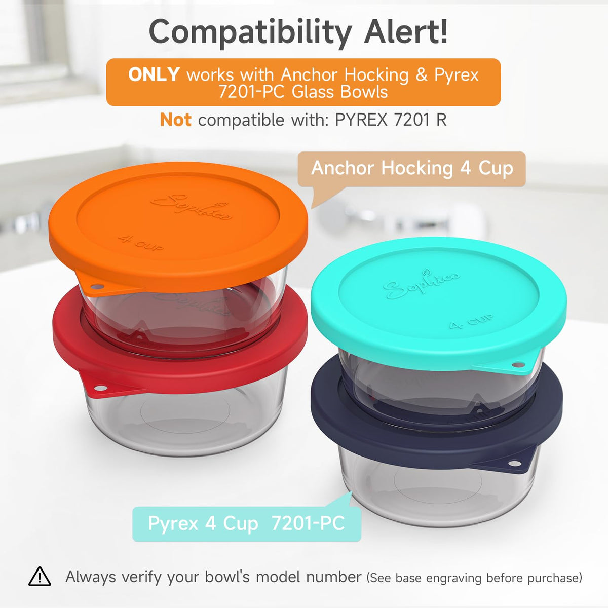SOPHICO lid on glass bowl demonstrates leak-free storage.