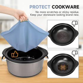 SOPHICO ChefAid fits 6-8 quart oval or round slow cookers.
