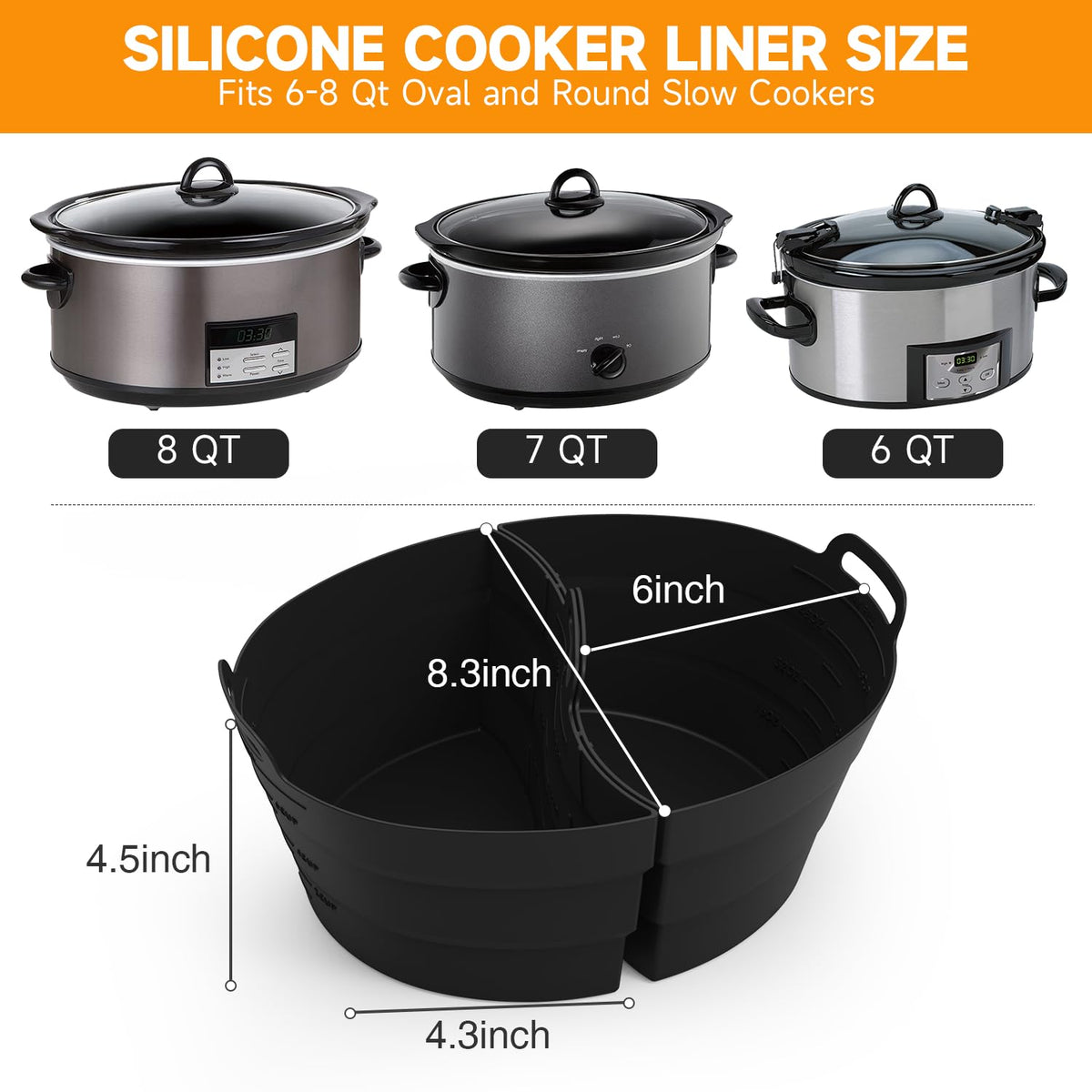 SOPHICO ChefAid silicone liner is dishwasher safe for quick cleanup.