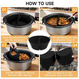 SOPHICO ChefAid black 2-pack liner offers reusable convenience for weeknight meals.