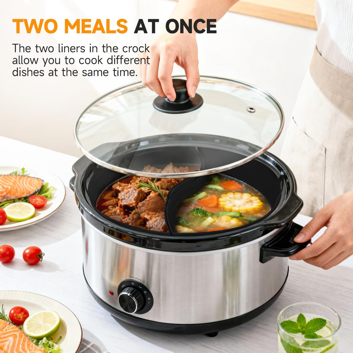 SOPHICO ChefAid reusable silicone liner for eco-friendly meal prep.