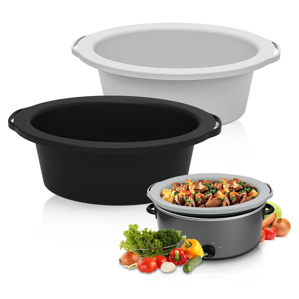 SOPHICO ChefAid silicone liner in slow cooker showing durable, reusable design for easy meals