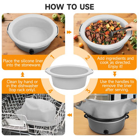 SOPHICO ChefAid silicone liner in pot reduces waste with reusable design