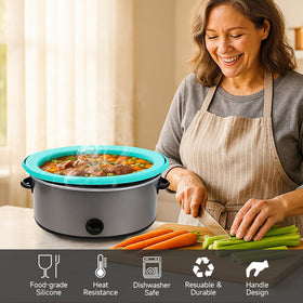 SOPHICO ChefAid silicone liner is sturdy and reusable, reducing waste in home cooking.
