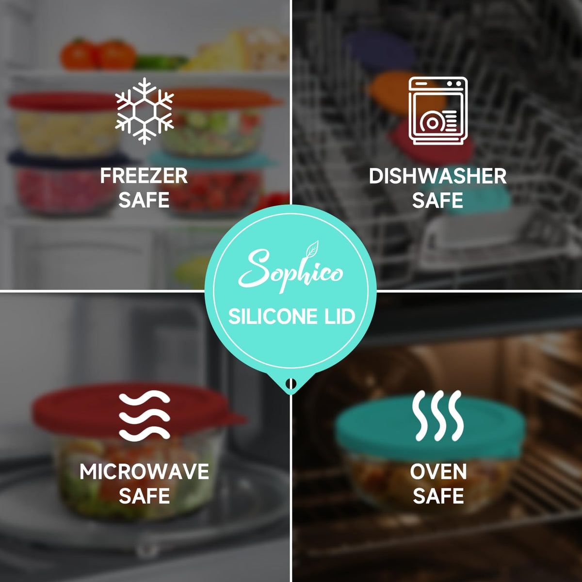 Sophico hanging-hole lid design dries faster after washing