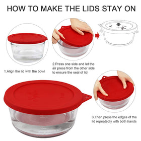 SOPHICO heat and cold resistant lid for versatile storage.