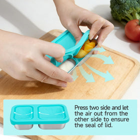 Compact SOPHICO lunch box fits in bags for school, work, and travel.