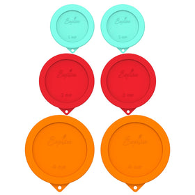 Sophico 1-cup lid forms airtight seal for secure leftovers.