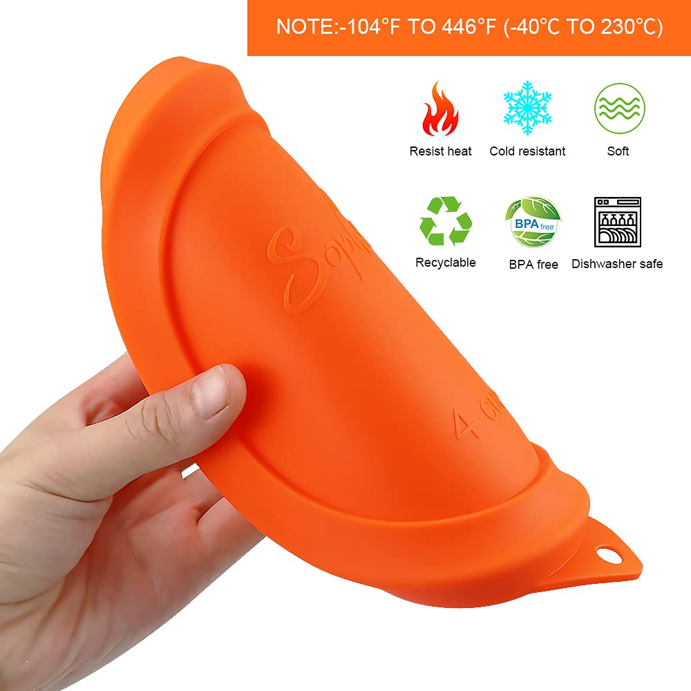 SOPHICO lid withstands hot and cold storage with durable silicone.