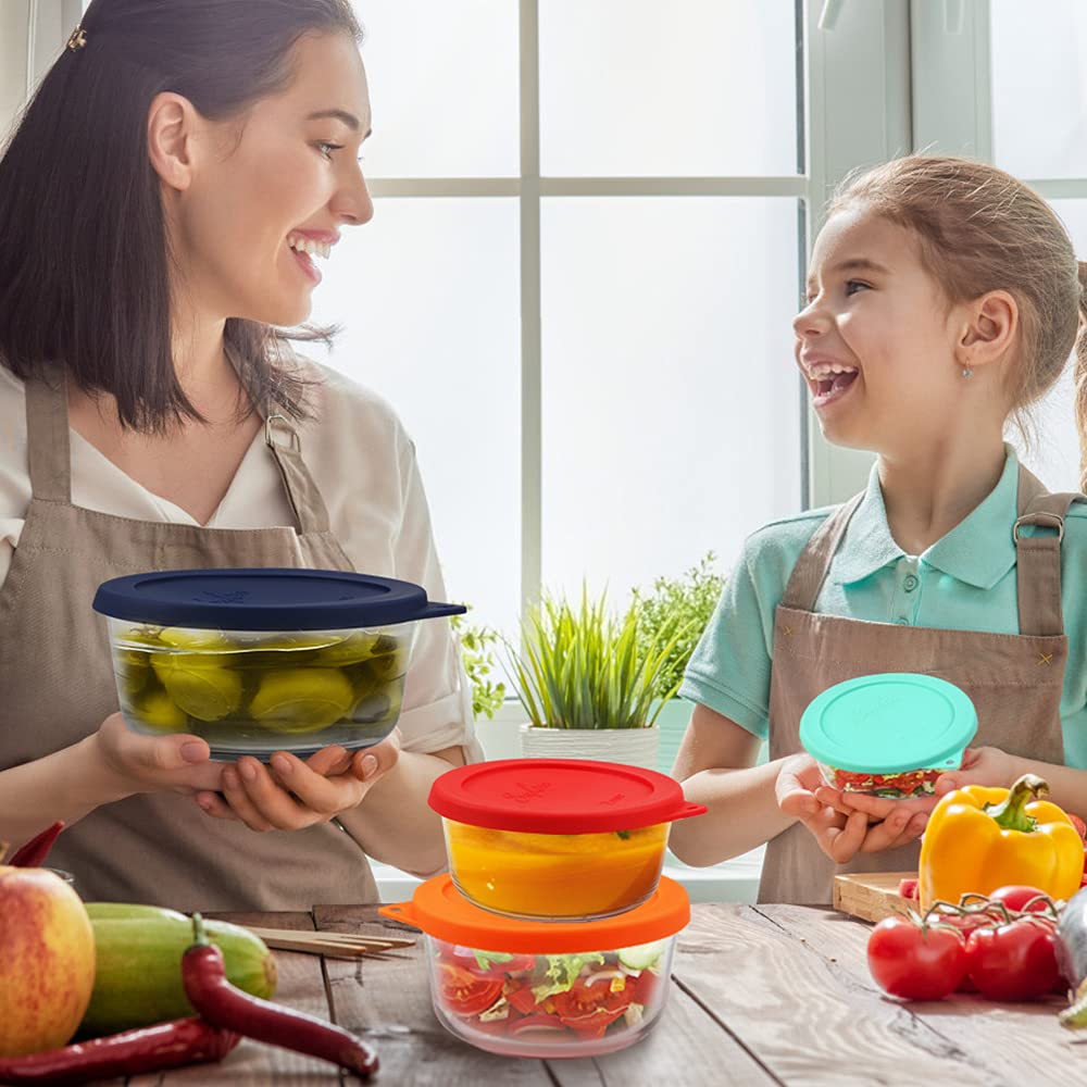 SOPHICO leak-proof lid emphasizes spill prevention for glass bowls.