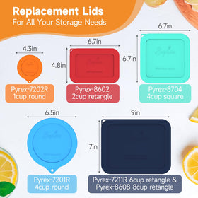 Sophico 8602 rectangle 2-cup lid for easy cleaning