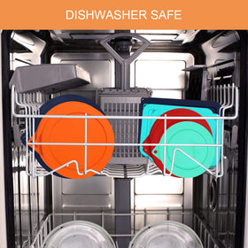 SOPHICO silicone storage cover lid for 6 cup bowls offers durable seal for larger portions.