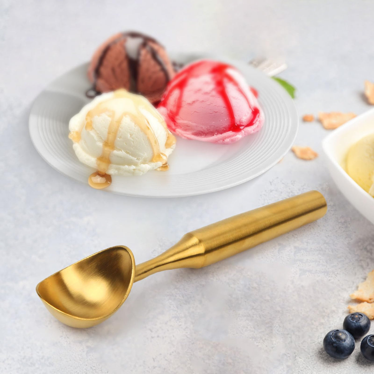 SOPHREPT commercial-grade ice cream scoop for high-demand use
