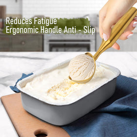 SOPHREPT cookie-dough portion scoop in gold finish