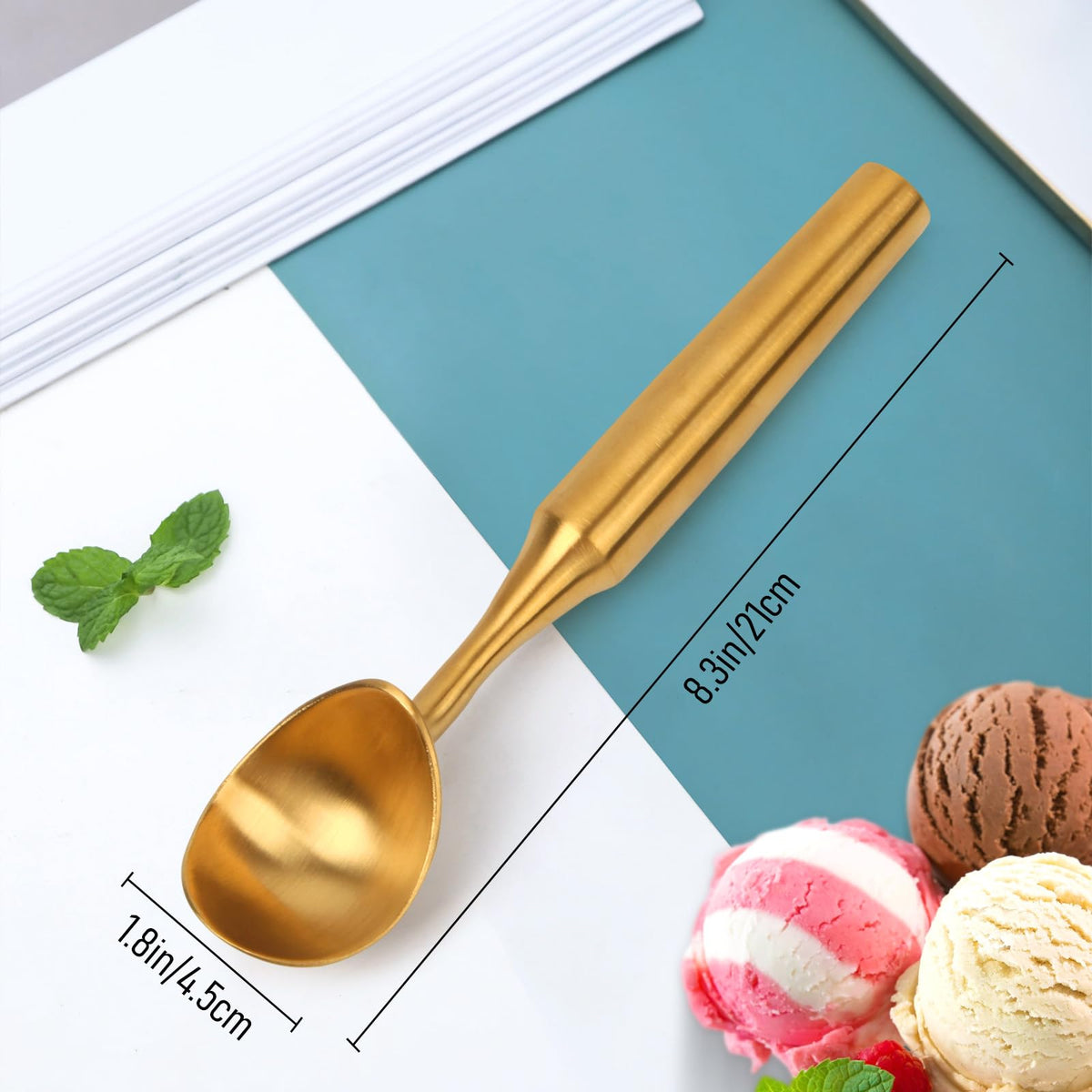 SOPHREPT dishwasher-safe stainless steel scoop for easy cleaning