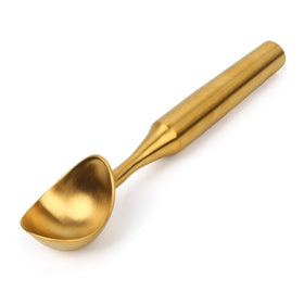 SOPHREPT heavy-duty 304 stainless ice cream scoop in gold for smooth scooping