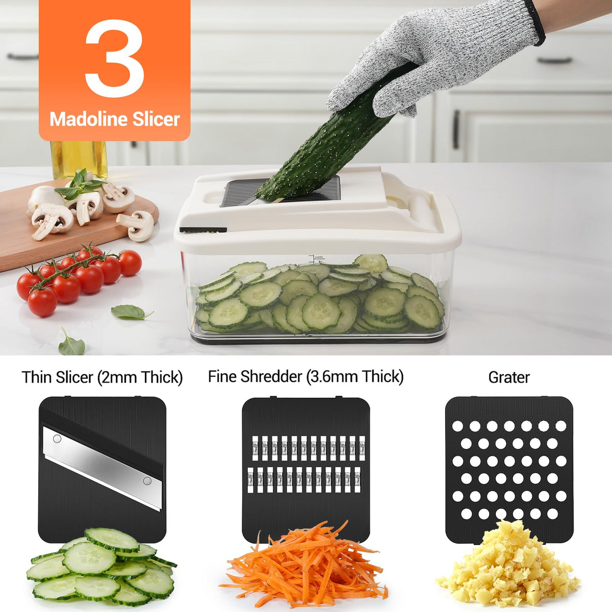 Sopito dicing blade delivers precise cube cuts.