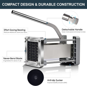 Sopito extended-handle ergonomic design offers comfortable, effortless slicing