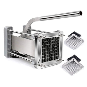 Sopito French Fry Cutter in action producing uniform 1/2-inch fries for quick meals