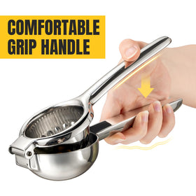 Sopito non-slip grip lemon press prevents slipping during use.