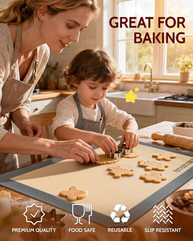 Sopito mats replace parchment and liners for baking.