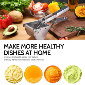 Sopito ergonomic 11.5-inch handle provides leverage for comfortable use.