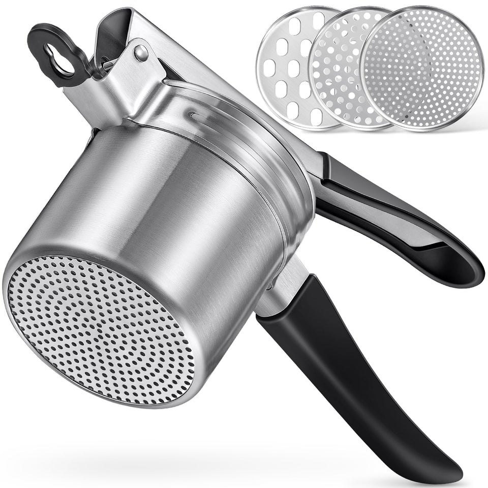 Sopito potato ricer with ergonomic handle for effortless, fluffy mashes