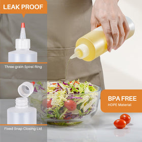 Sopito 16oz dressing and oil bottle with adjustable nozzle