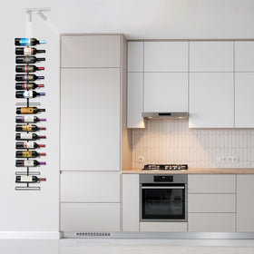 Sorbus 9-bottle rack installed in dining area