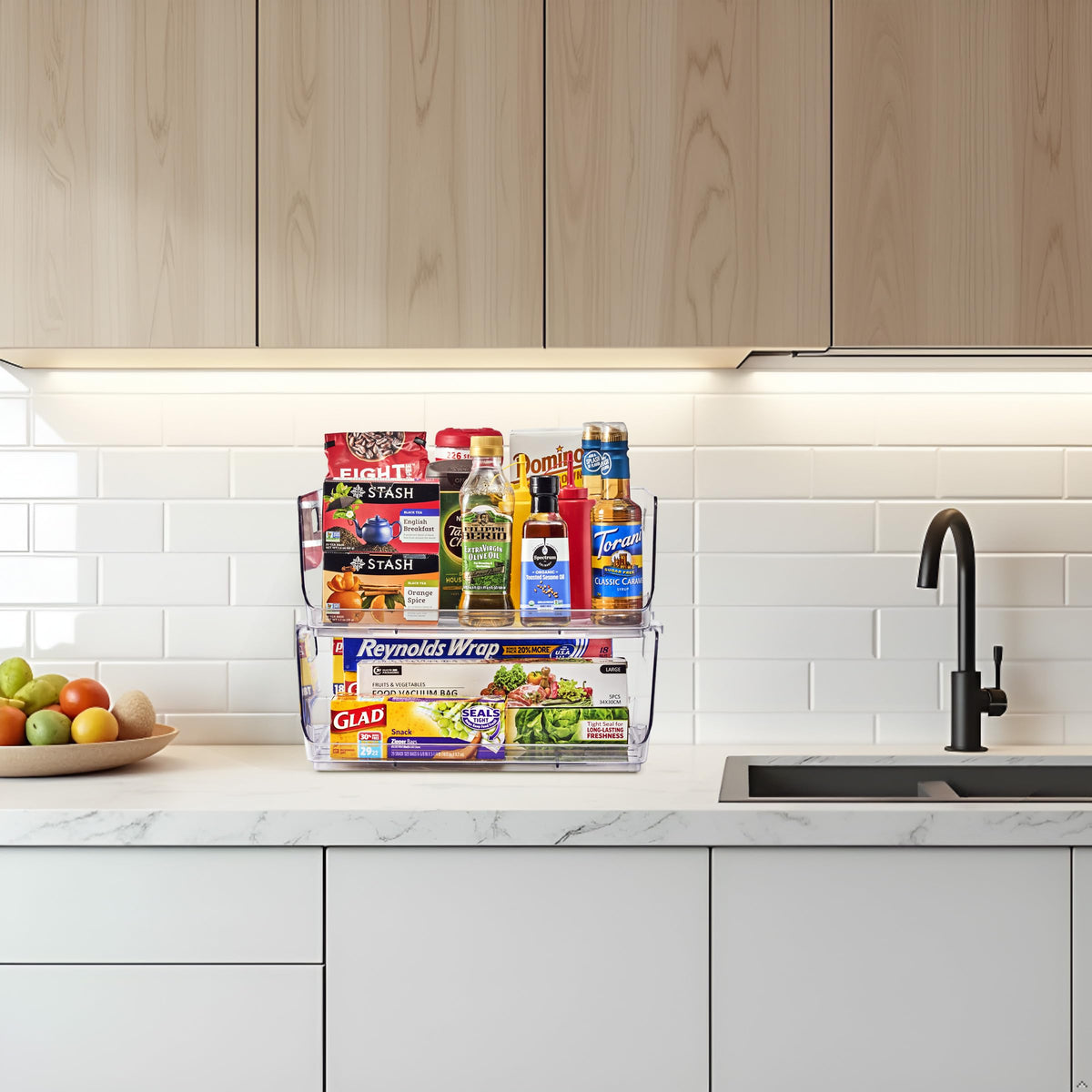 Sorbus BPA-free stackable bin provides durable, safe organizing solution
