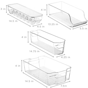 Sorbus BPA-free durable plastic for everyday fridge use