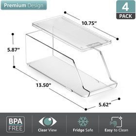 Sorbus organizer provides excellent visibility to locate drinks quickly.