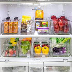 Sorbus fridge and pantry bin keeps items organized and accessible.