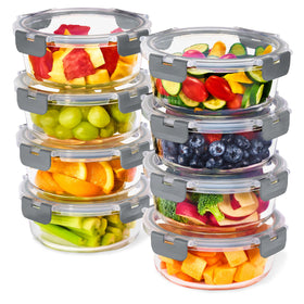 Sorbus glass meal prep container with airtight lid keeps meals fresh for the week