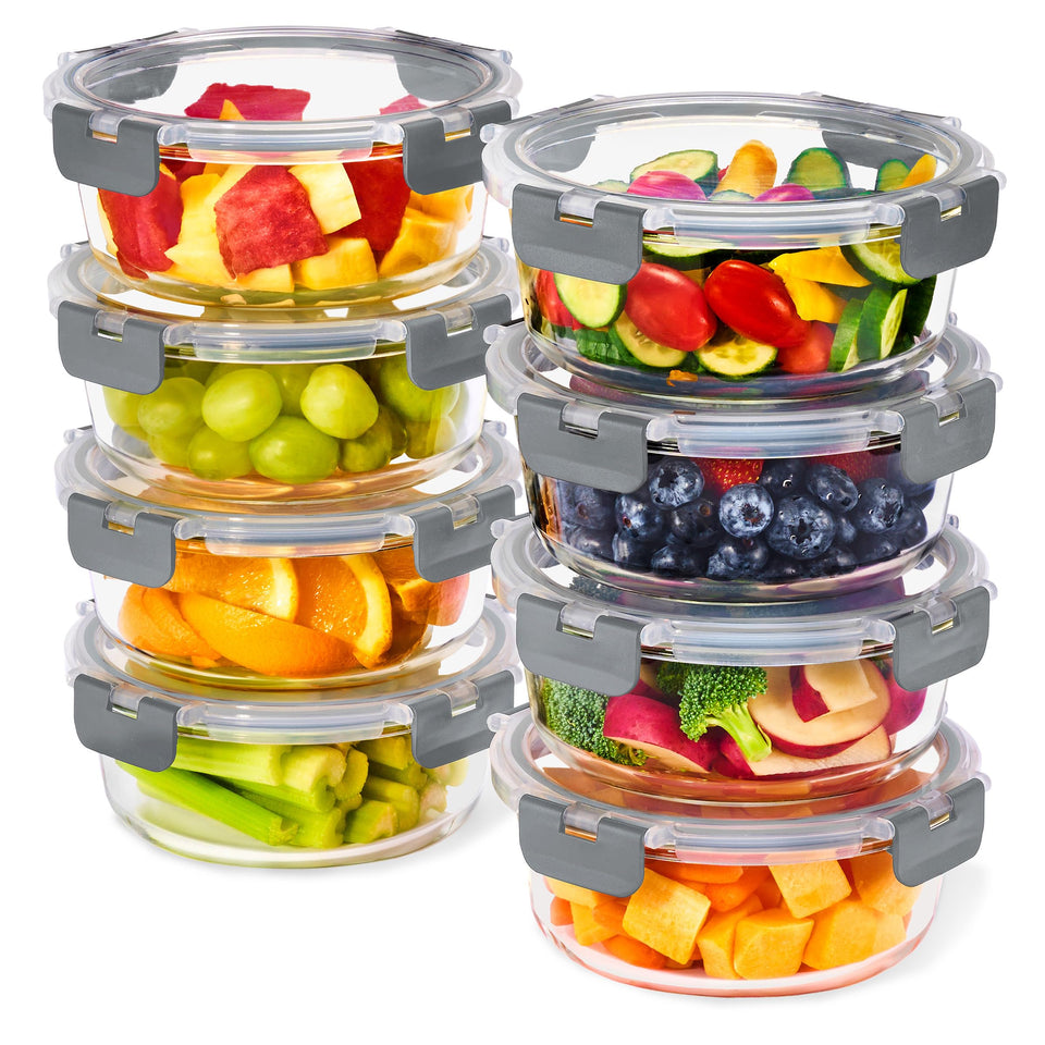 Sorbus glass meal prep container with airtight lid keeps meals fresh for the week