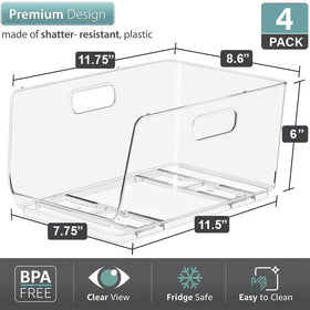 Sorbus kitchen organization bin stack designed for vertical shelving