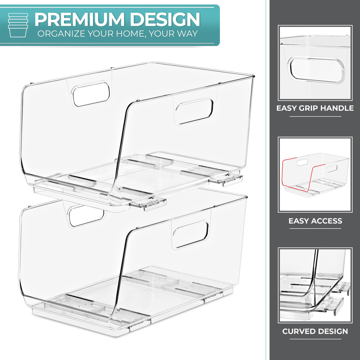 Sorbus modular bin design suitable for under-sink storage