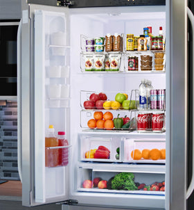 Sorbus rectangular open-front design complements pantry shelves and drawers