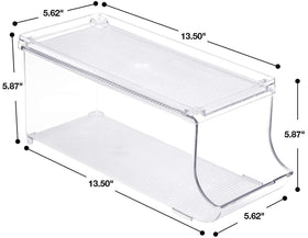 Sorbus 2-pack in pantry on shelf, maximizing space with nine-can capacity.