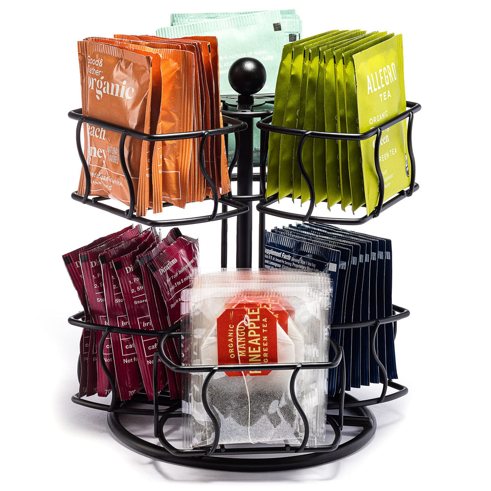 Sorbus tea bag carousel with 360° rotation for easy tea selection