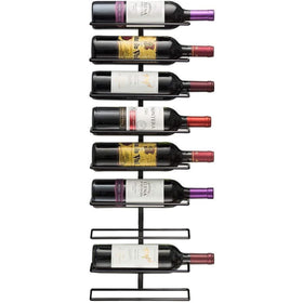 Sorbus wall-mount wine rack holding 9 bottles, organized display